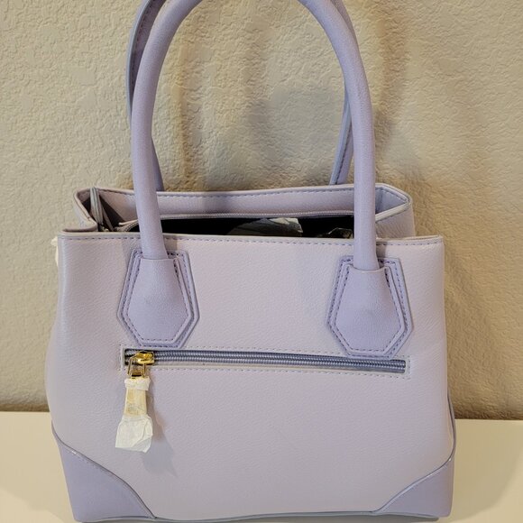 Imoshion USA Lavender Floral Satchel Bag | Vegan Leather | NWT - Picture 5 of 15
